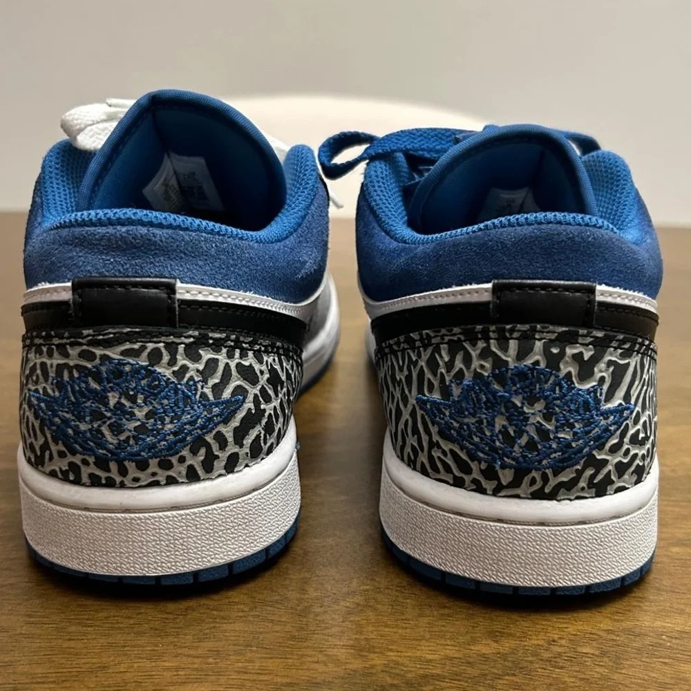 Nike Air Jordan 1 Low SE Retro Mens Size 8 US DM1199-140‎ True Blue Elephant
